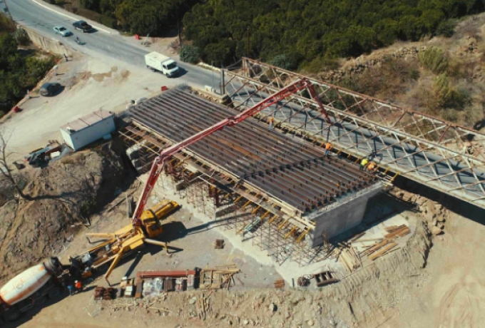 Προχωράει η κατασκευή του καταστρώματος της Νέας Γέφυρας του Ευρώτα στη Σκάλα
